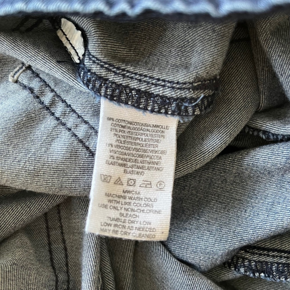 Free People Penny Pull‎ On Bell Bottom Jeans Dark Wash Denim Size 24R READ - Picture 6 of 6
